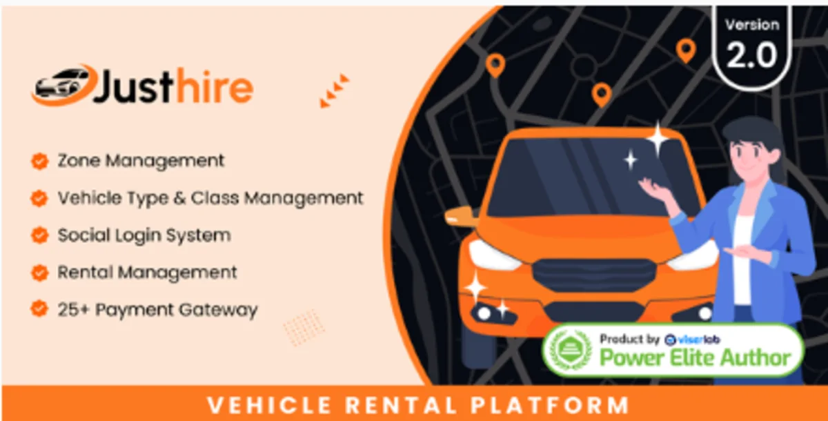 Justhire 2.0 - Vehicle Rental Platform