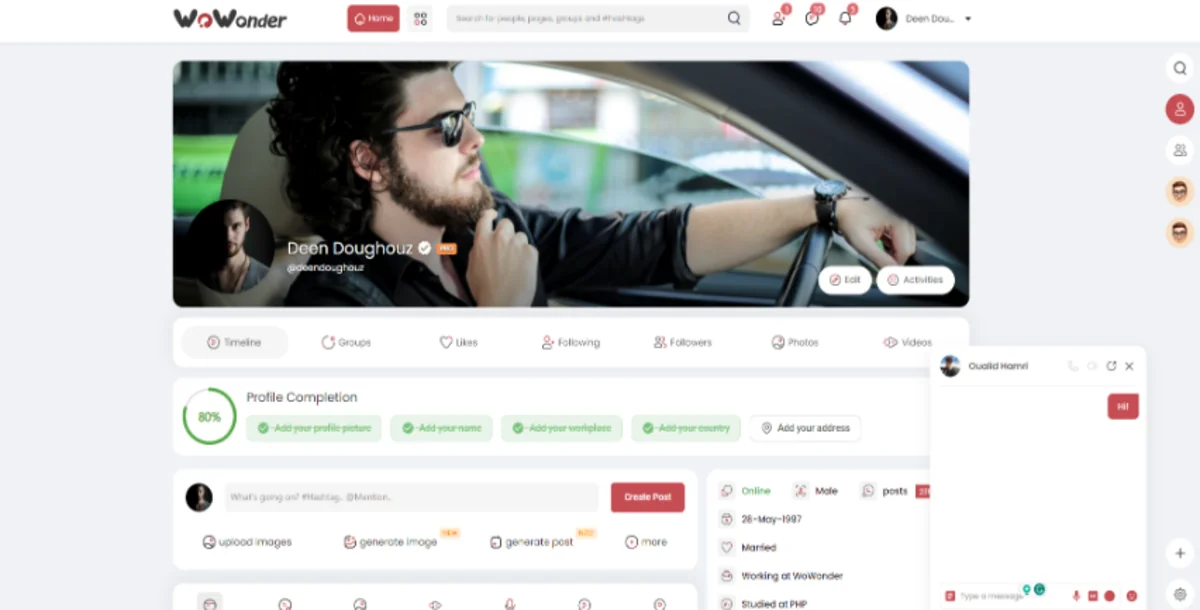 wowonder - The Best Ultimate PHP Social Network Platform